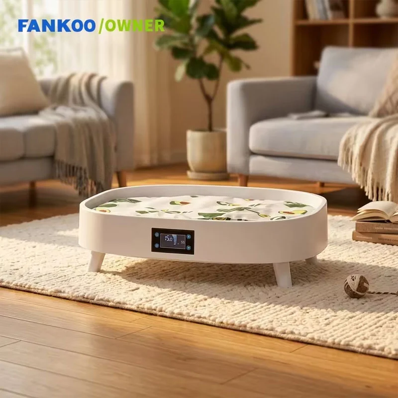 Cama para mascotas con temperatura regulada